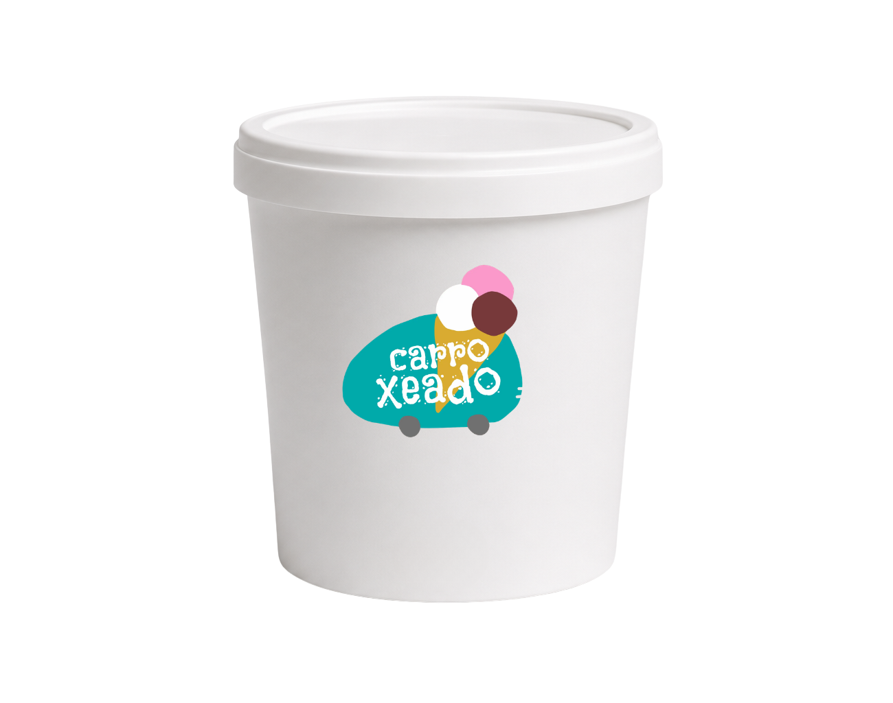 Tarrina helado maqueta